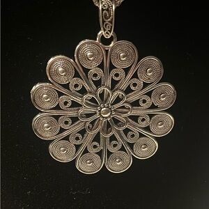 Large Flower Pendant For Necklace With Beautiful Design